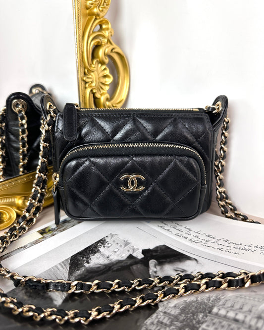 Chanel Mini Camera Bag - Black - View 1