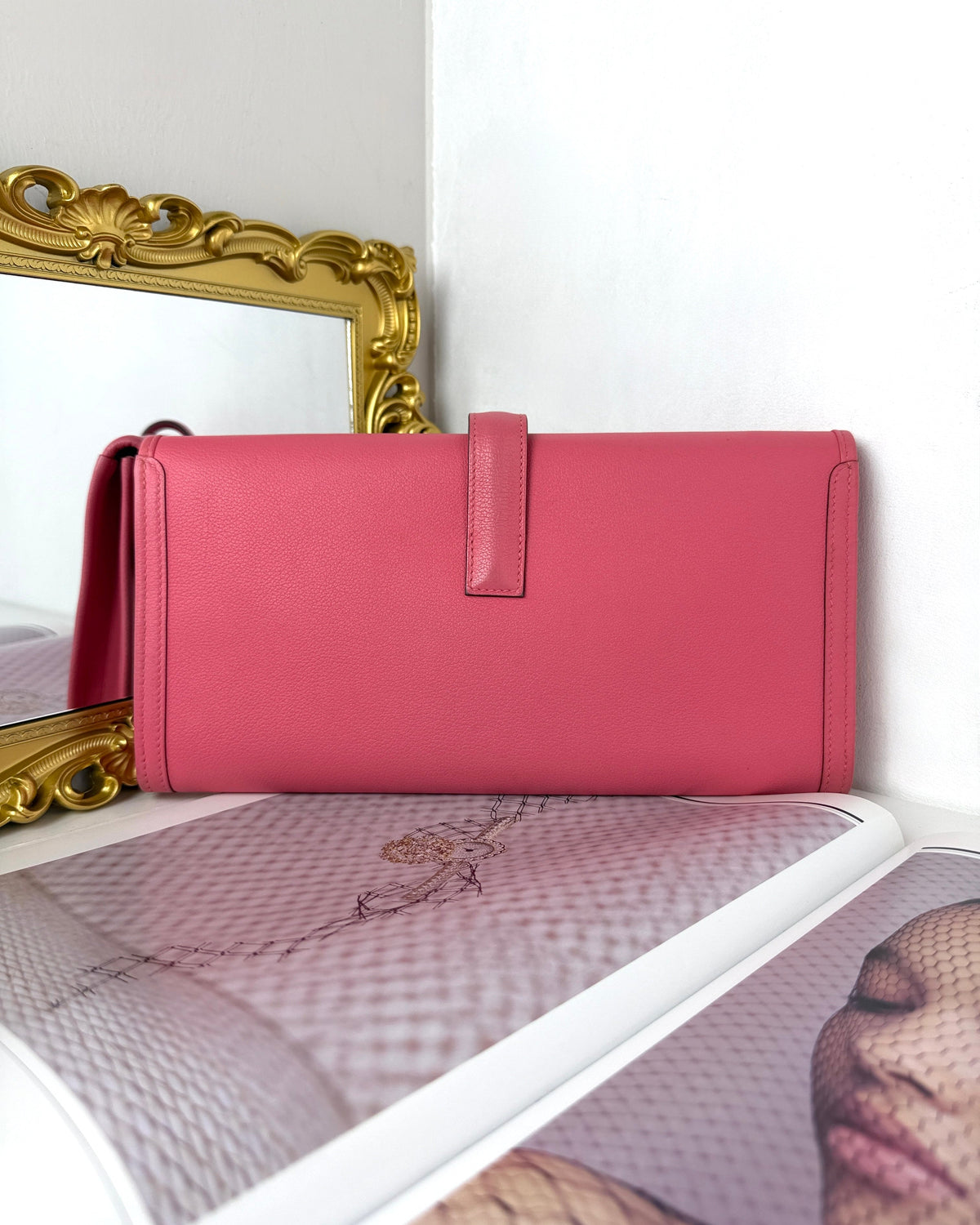 Hermès Jige Élan 29 Clutch Bag - Rose Azalée - View 2