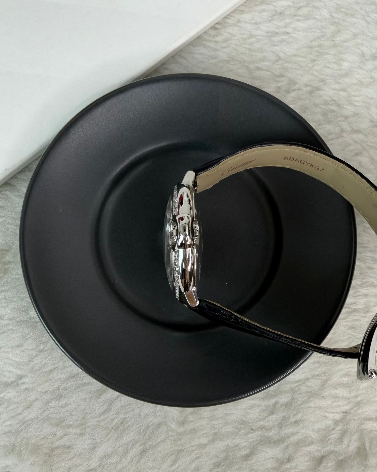 Cartier Ballon Bleu de Cartier Watch - Silver Dial, Black Strap - View 8