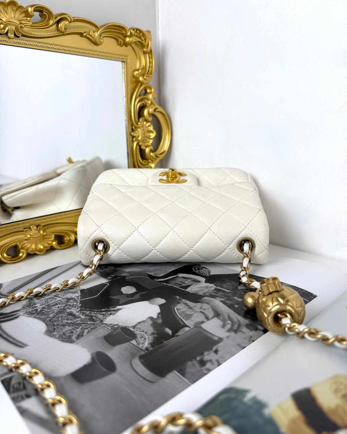 Chanel Mini Square Pearl Crush Flap Bag - View 6