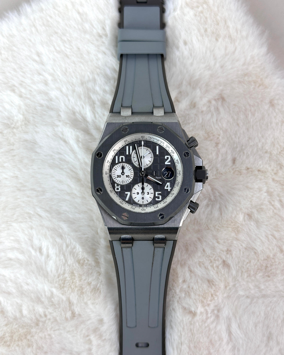 Audemars Piguet Royal Oak Offshore Selfwinding Chronograph Watch - Grey, Slate Grey - View 1