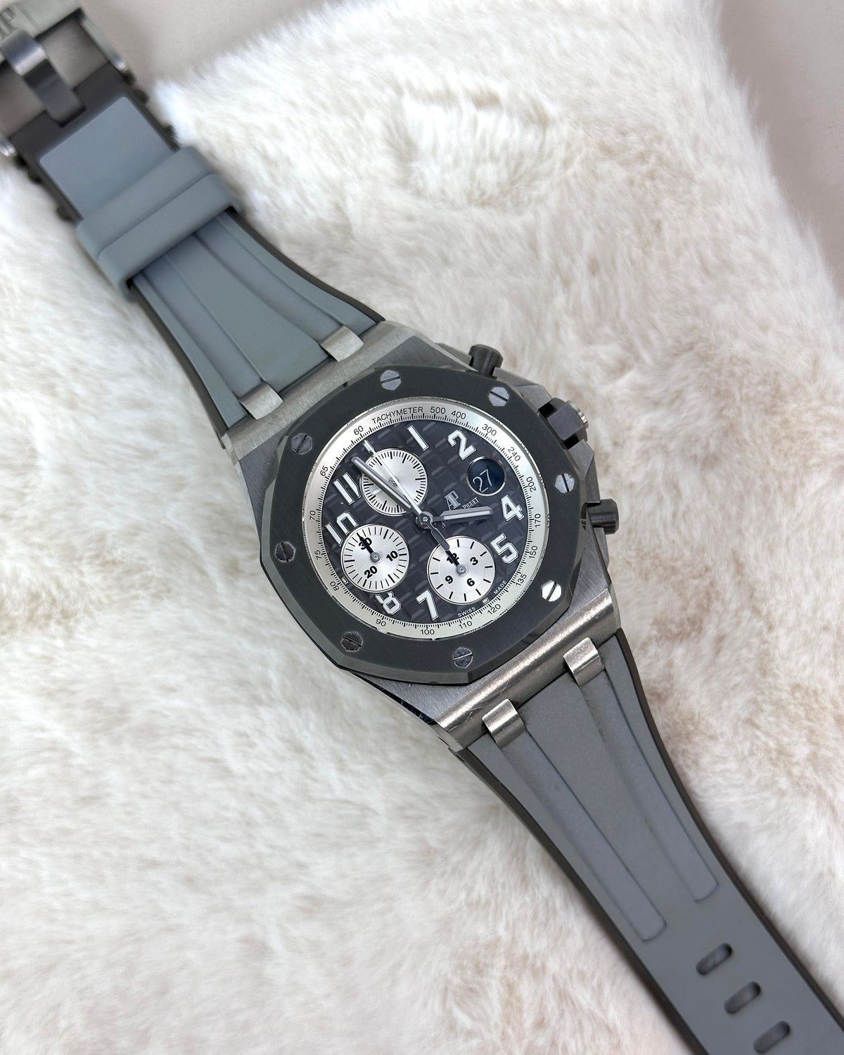 Audemars Piguet Royal Oak Offshore Selfwinding Chronograph Watch - Grey, Slate Grey - View 3