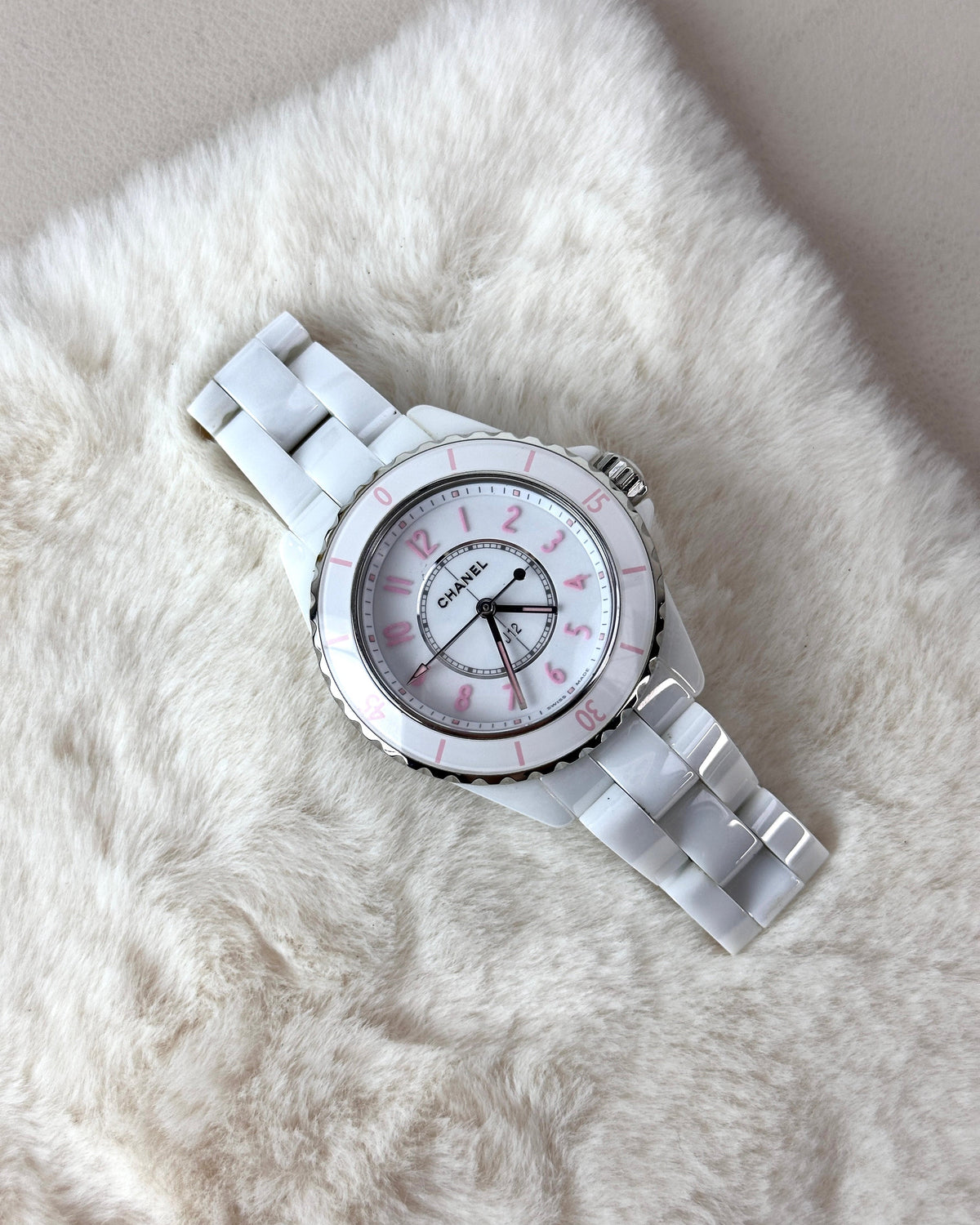 Chanel J12 Pink Blush Watch - White And Powder Pink - View 2