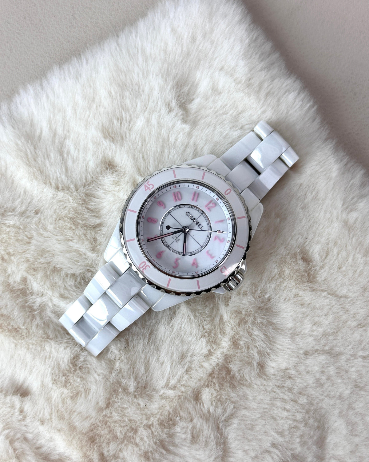 Chanel J12 Pink Blush Watch - White And Powder Pink - View 3