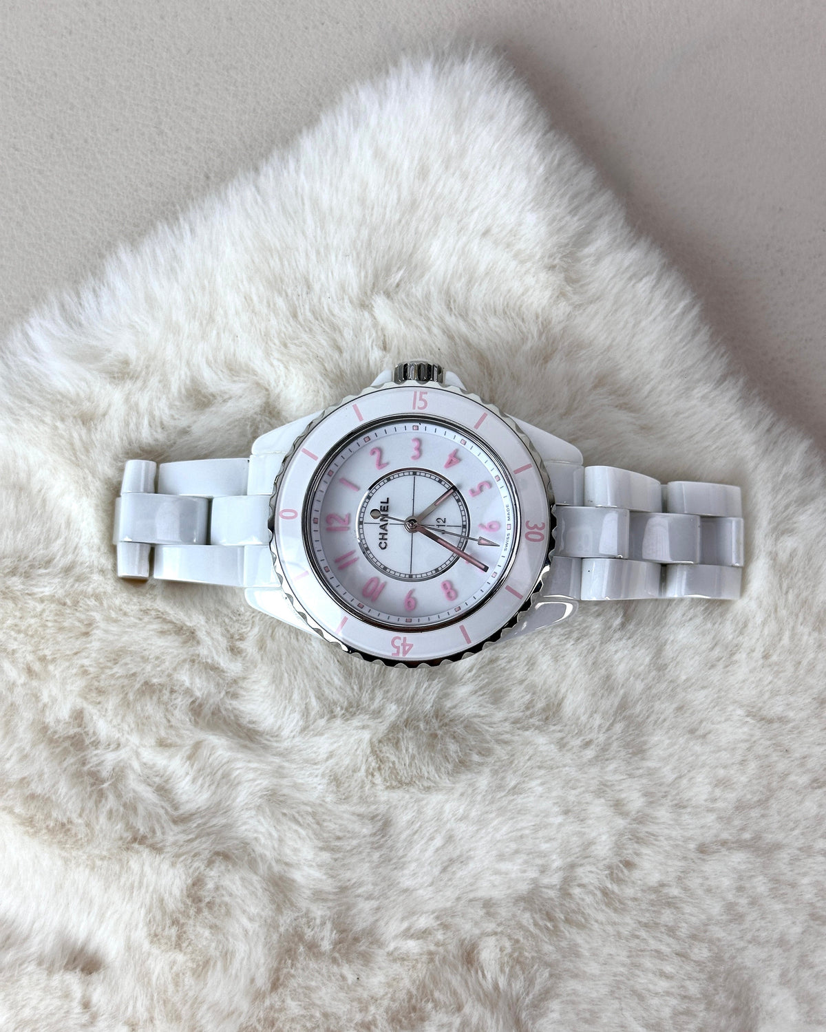 Chanel J12 Pink Blush Watch - White And Powder Pink - View 4