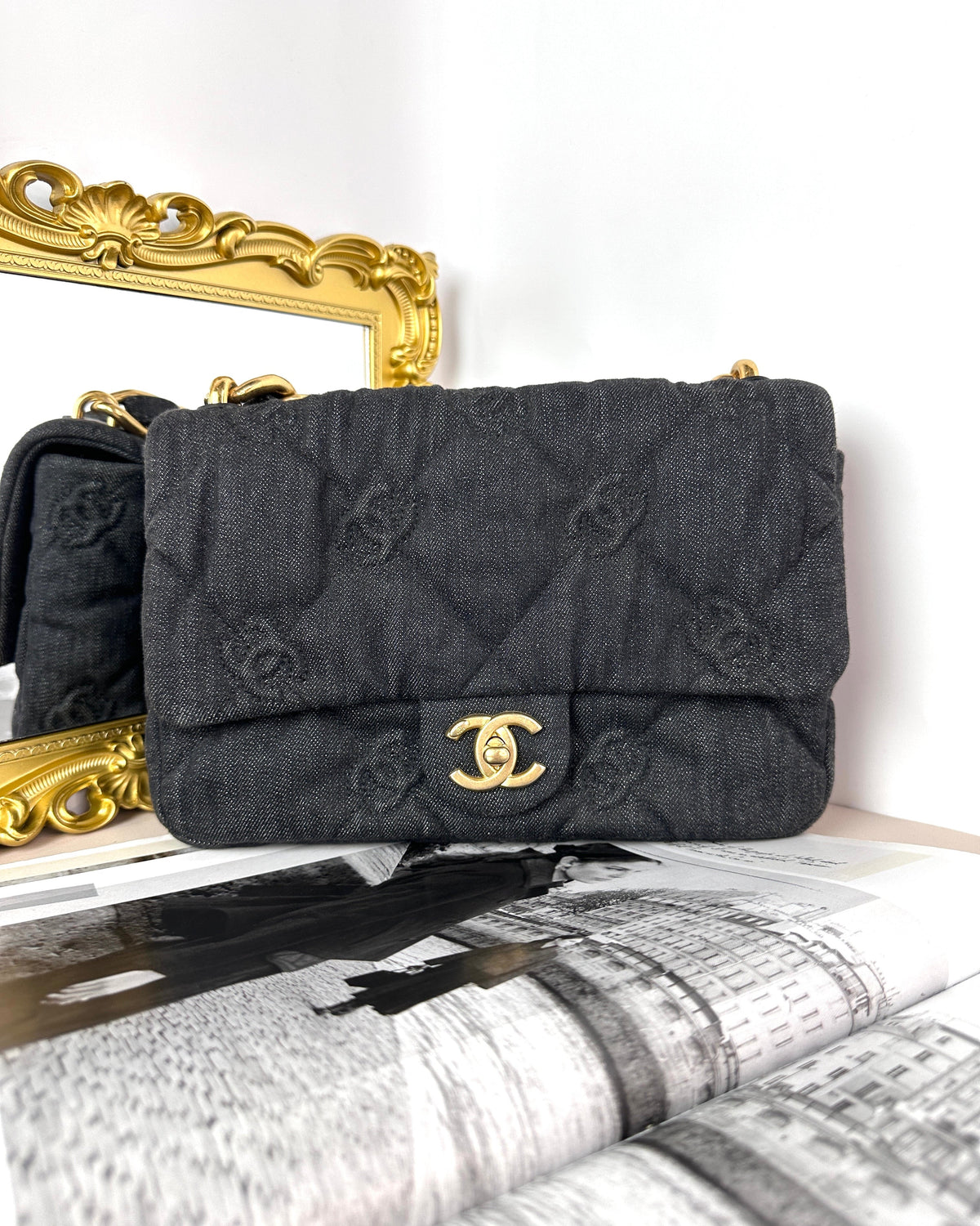 Chanel CC Quilted Denim Funky Town Flap Bag - View 1