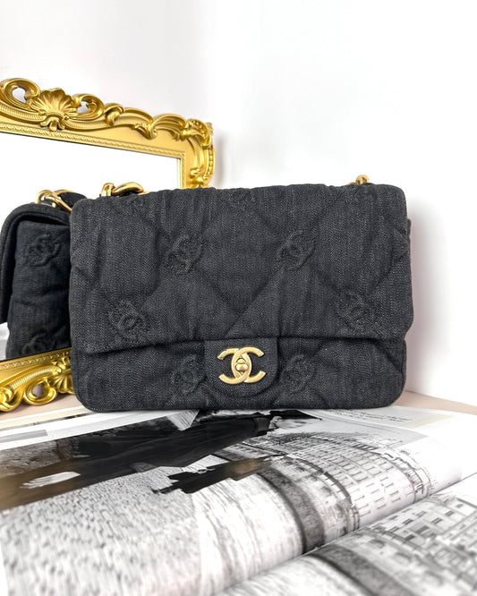 Chanel CC Quilted Denim Funky Town Flap Bag - View 1