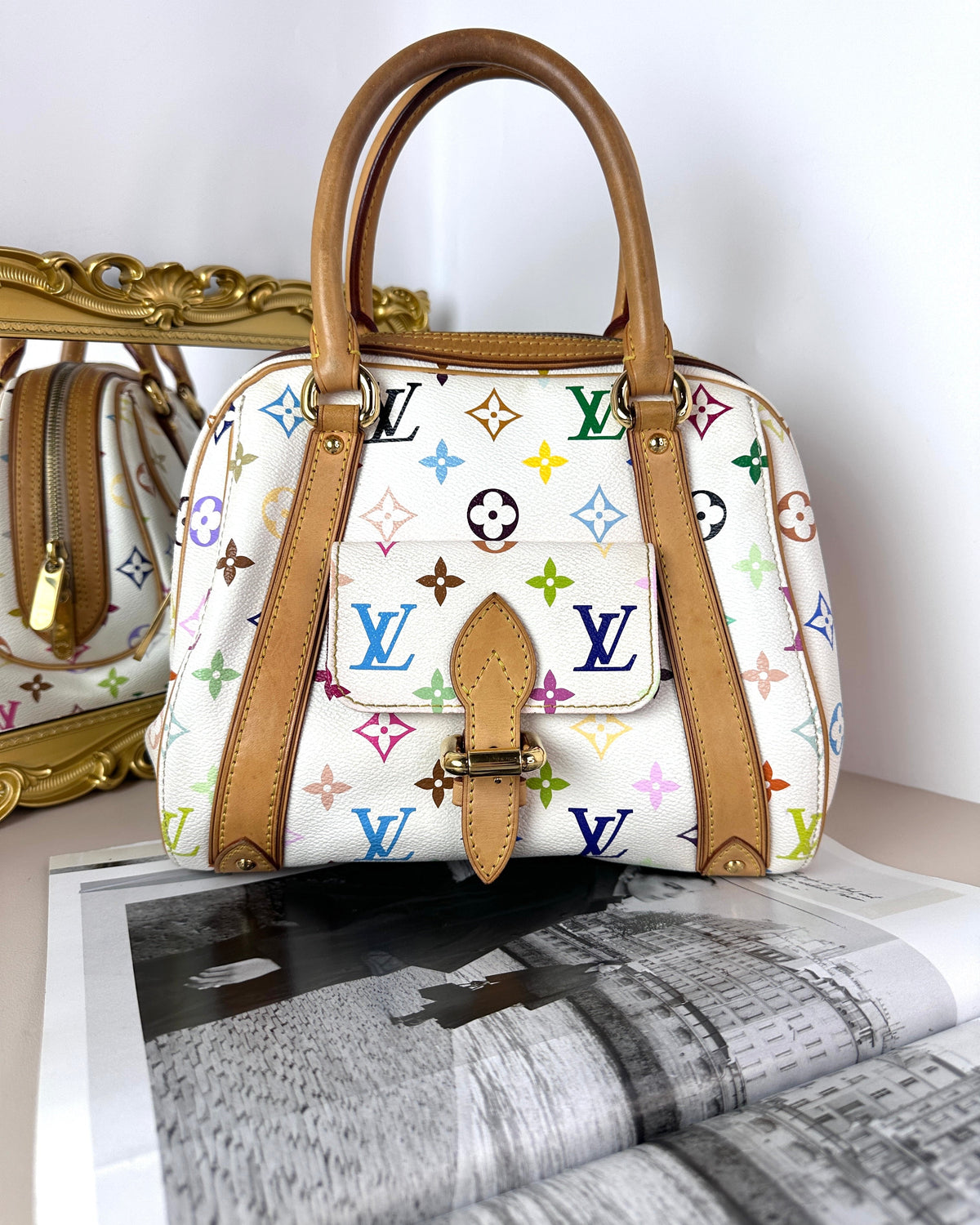 Louis Vuitton Monogram Multicolore Priscilla Bag - White Multicolour/ Blanc - View 1