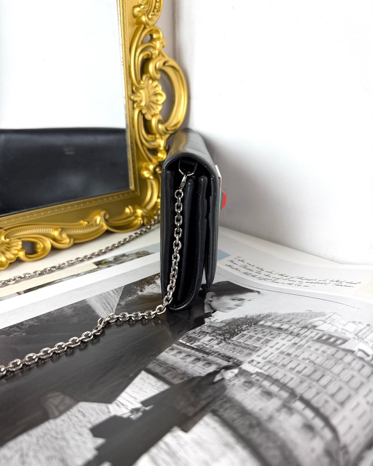 Fendi Hypnoteyes Wallet on Chain - Black - View 4