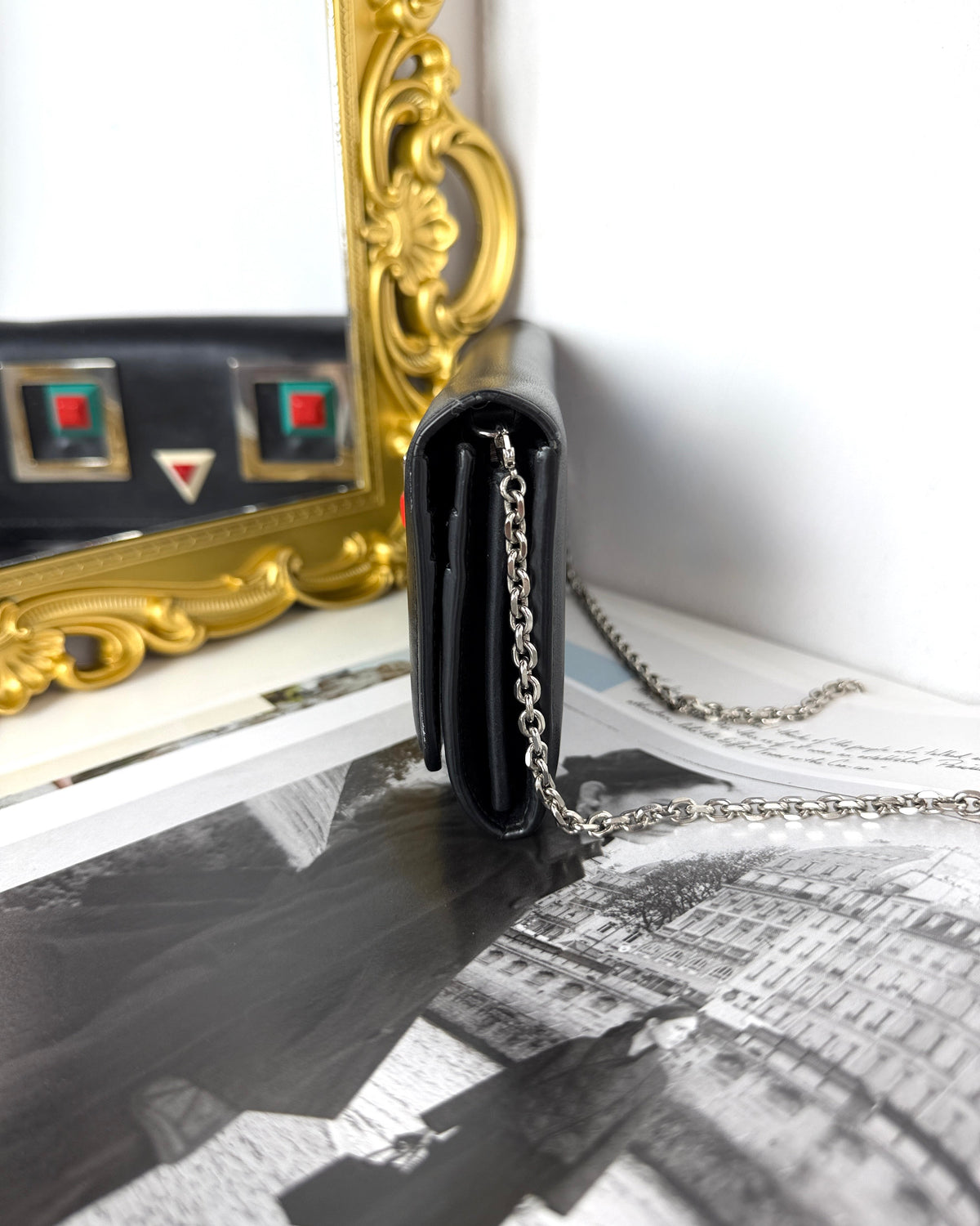 Fendi Hypnoteyes Wallet on Chain - Black - View 3