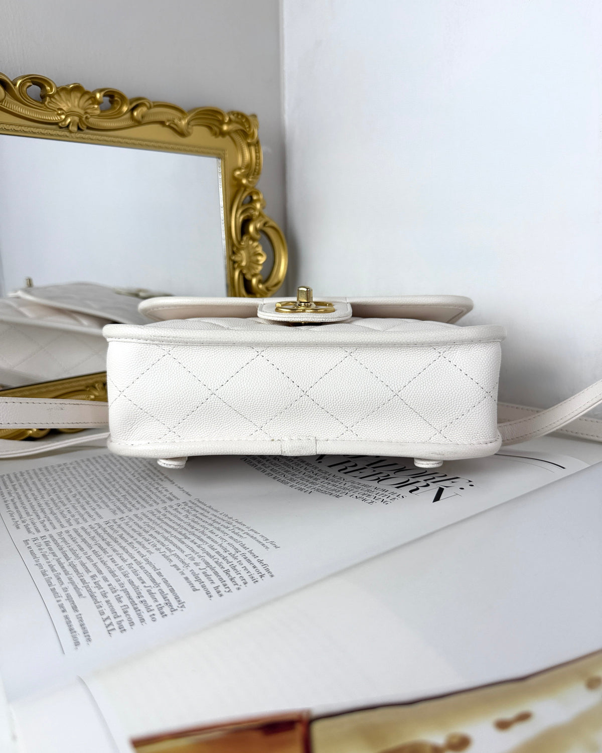 Chanel Clover Charm Backpack - White - View 5