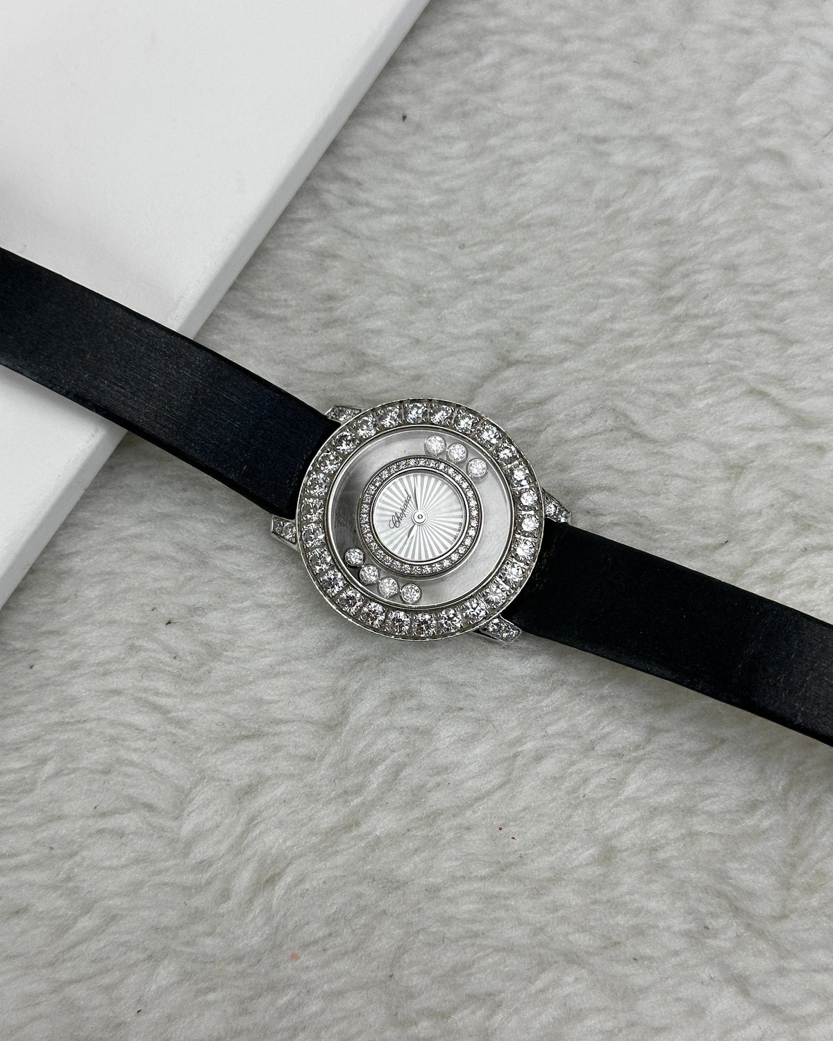Chopard Happy Diamonds Watch - Silver, Black - View 3