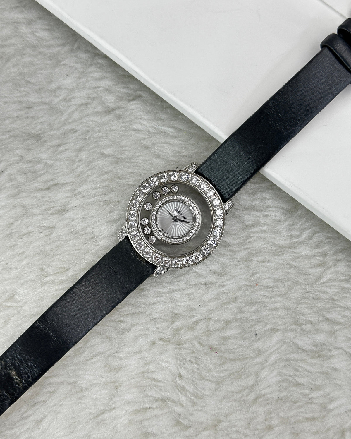 Chopard Happy Diamonds Watch - Silver, Black - View 2