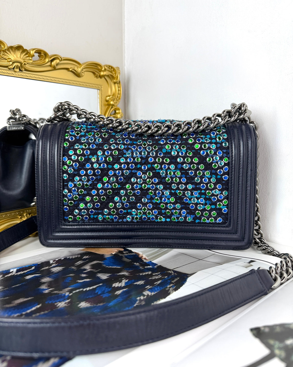 Chanel Boy Chanel Flap Bag - Navy Blue - View 2