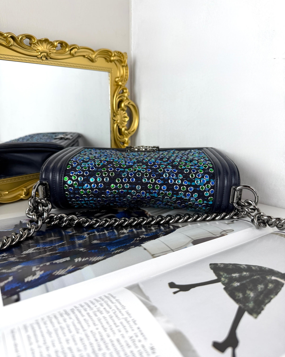Chanel Boy Chanel Flap Bag - Navy Blue - View 6