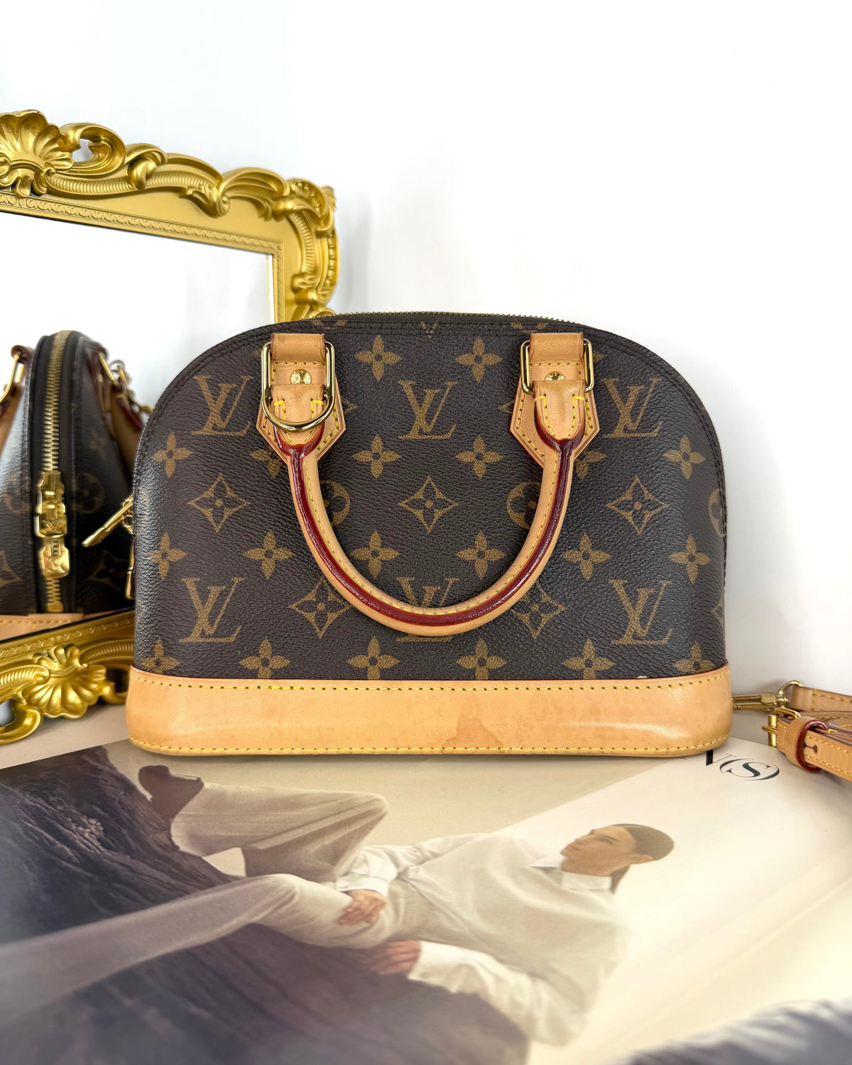 Louis Vuitton Alma BB Bag - Brown, Monogram - View 2