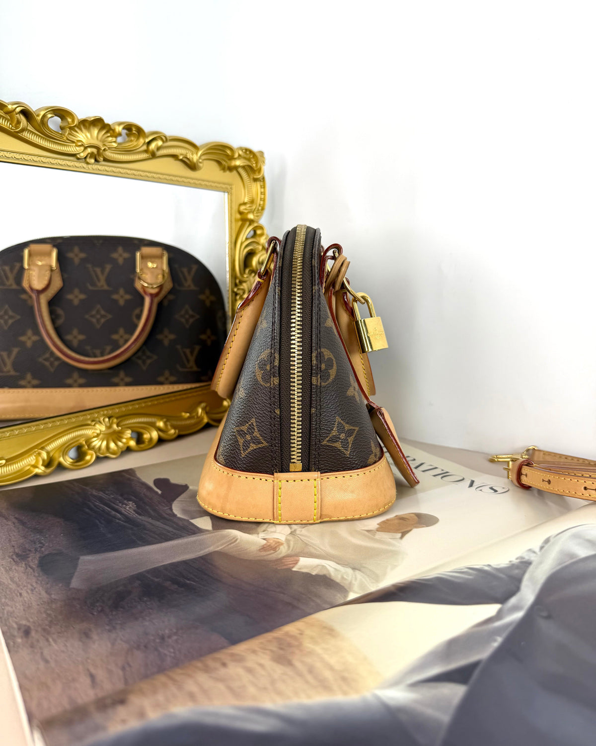 Louis Vuitton Alma BB Bag - Brown, Monogram - View 4