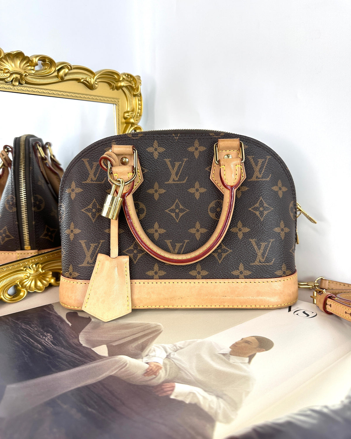 Louis Vuitton Alma BB Bag - Brown, Monogram - View 1