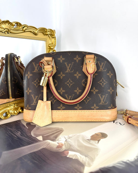 Louis Vuitton Alma BB Bag - Brown, Monogram - View 1