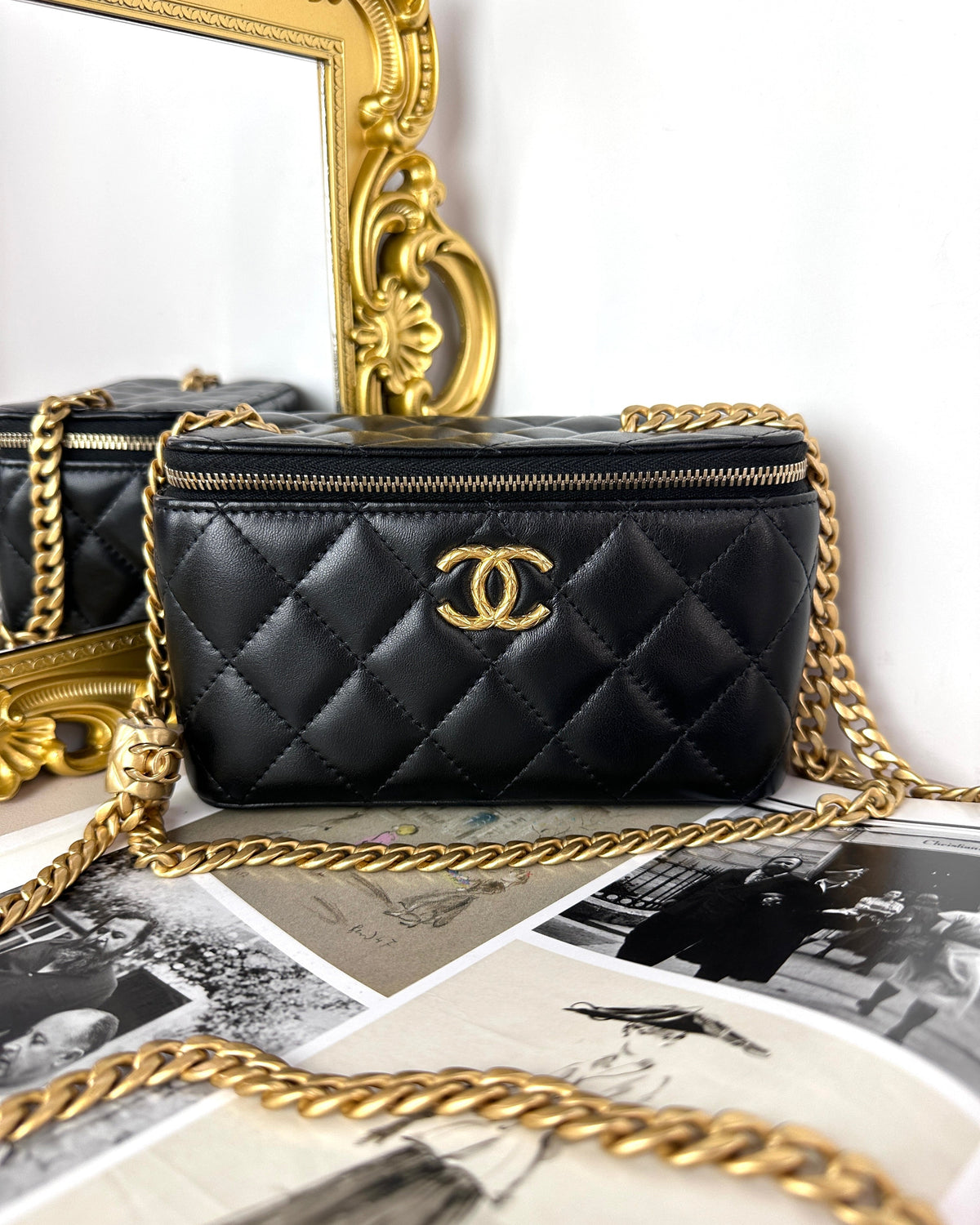 Chanel Small Vanity Case with Chain - View 1
