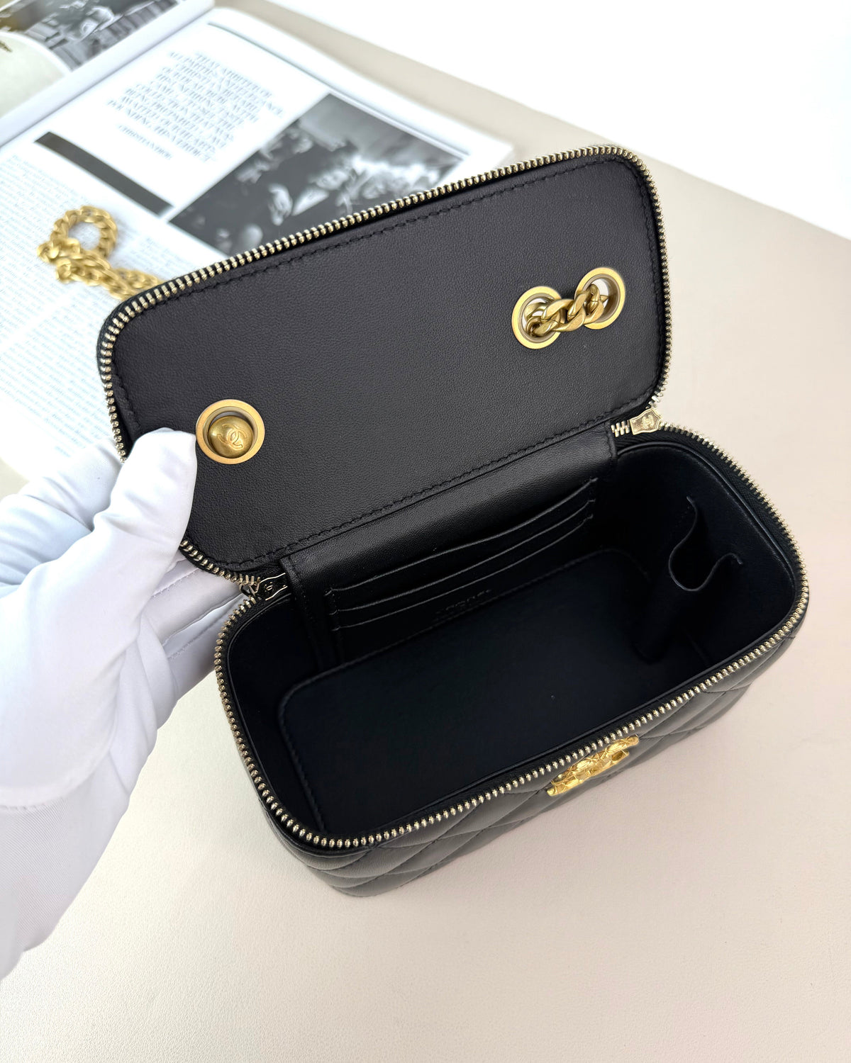 Chanel Small Vanity Case with Chain - View 7