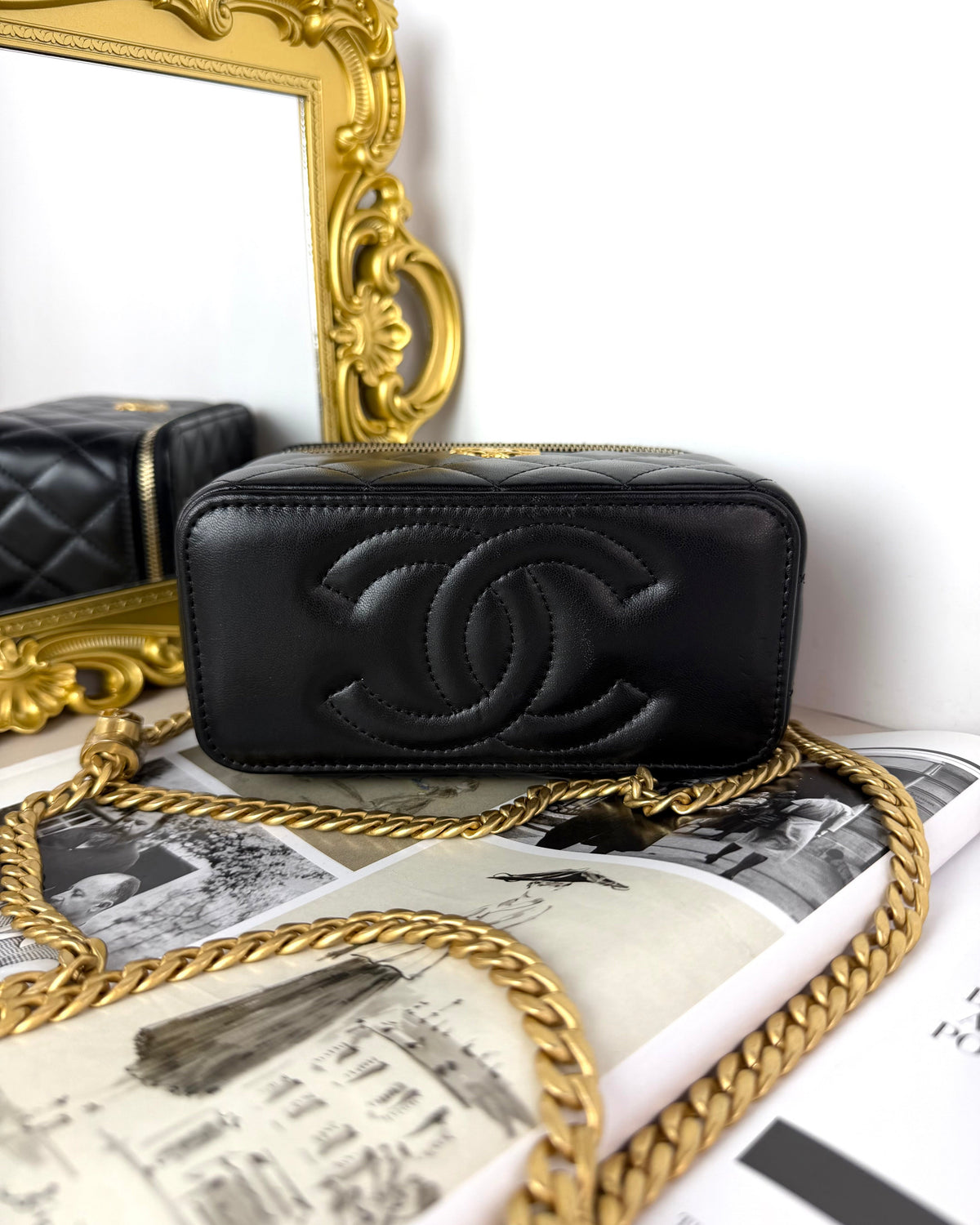 Chanel Small Vanity Case with Chain - View 5