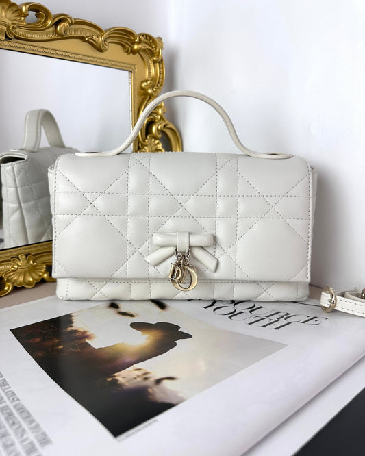 Dior My Tender Dior Top Handle Mini Bag - Latte - View 1