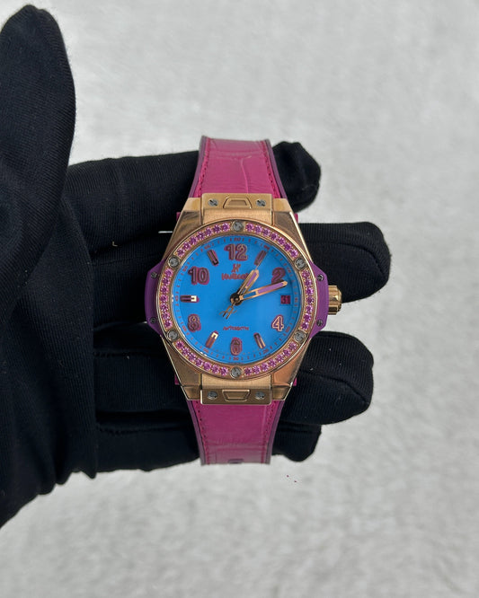 Hublot Big Bang One Click Watch - Rose Gold, Pink, Blue - View 1