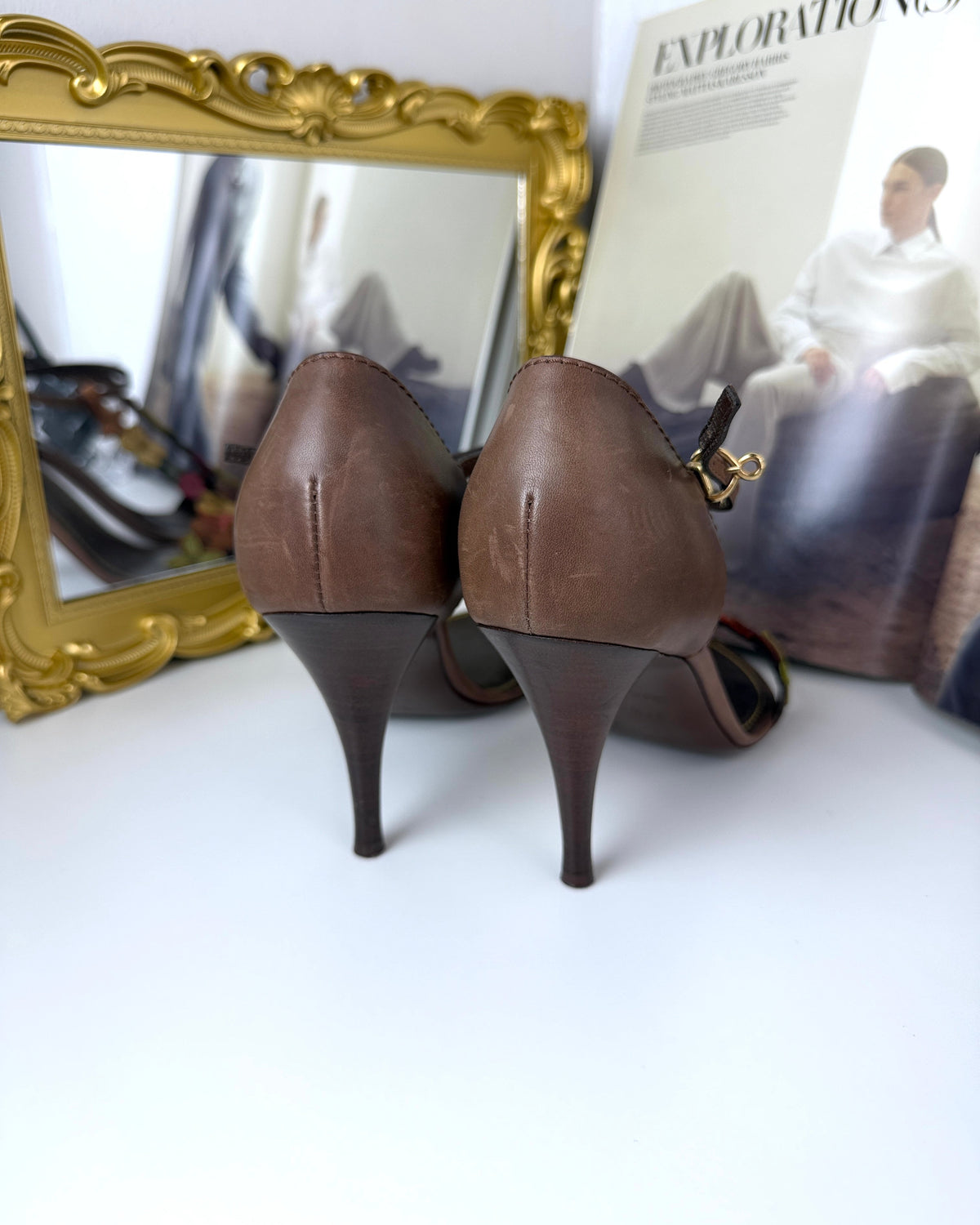 Louis Vuitton Aubepine Floral T-Strap Sandals - View 4