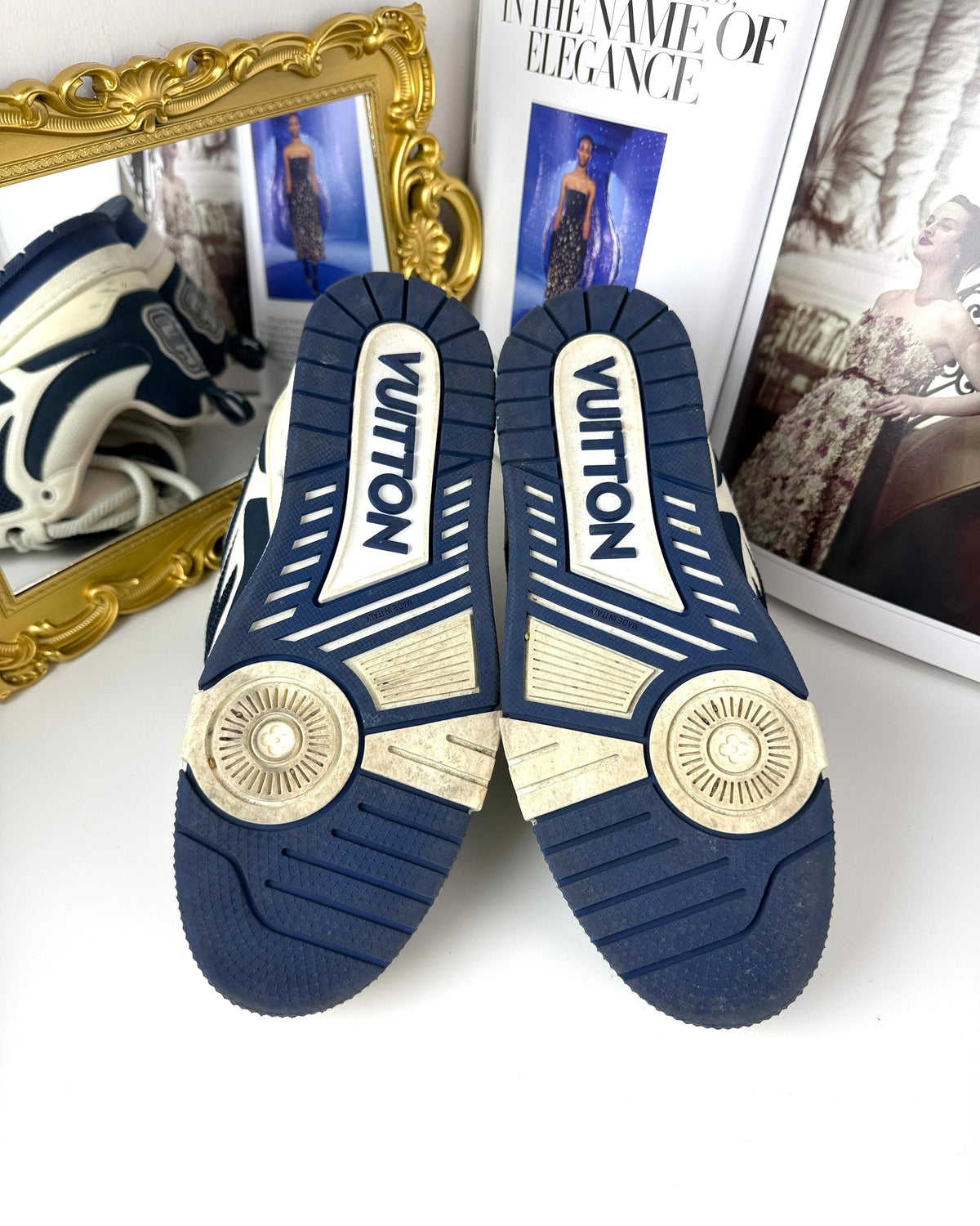 Louis Vuitton Skate Sneaker 7.5 Size - White And Blue - View 5