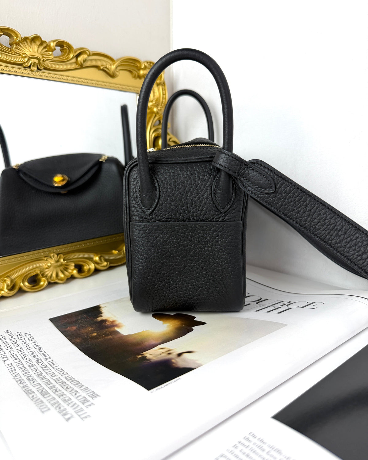 Hermès Mini Lindy Bag - Black - View 4