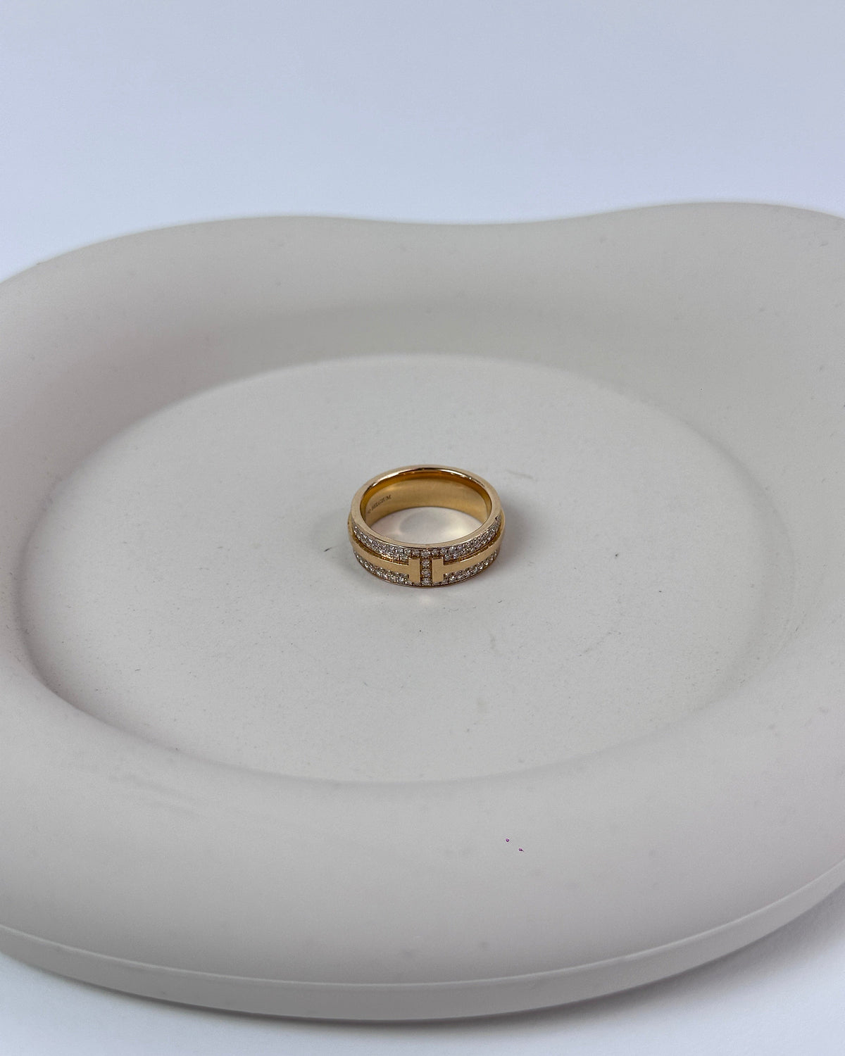 Tiffany & Co. T Diamond Band Ring - Yellow Gold - View 1