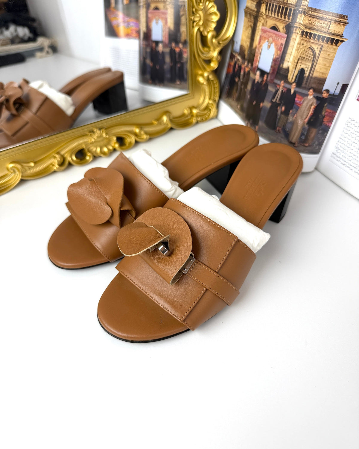 Hermès Giulia 50 Sandal - Natural - View 2