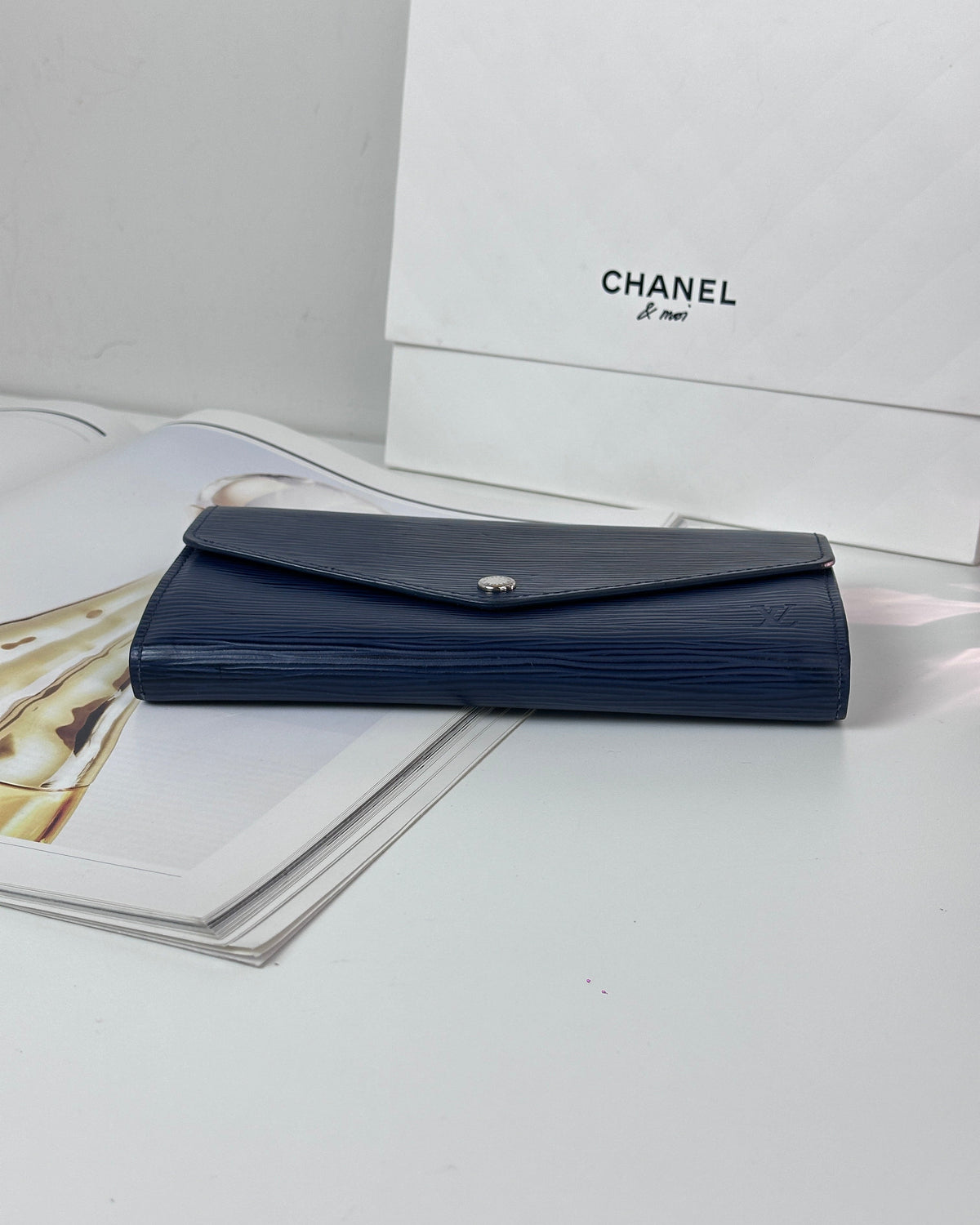 Louis Vuitton Sarah Wallet - Indigo Blue - View 5