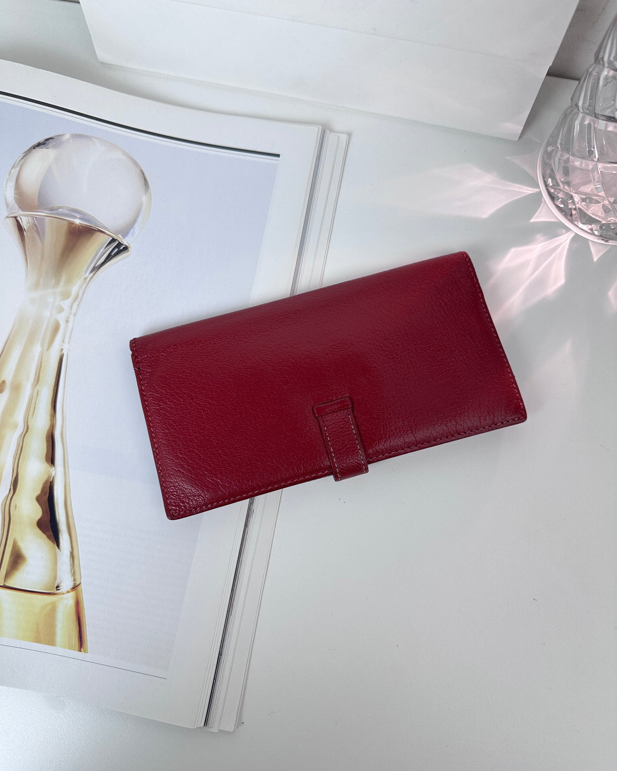 Hermès Béarn Wallet - Rouge H - View 2
