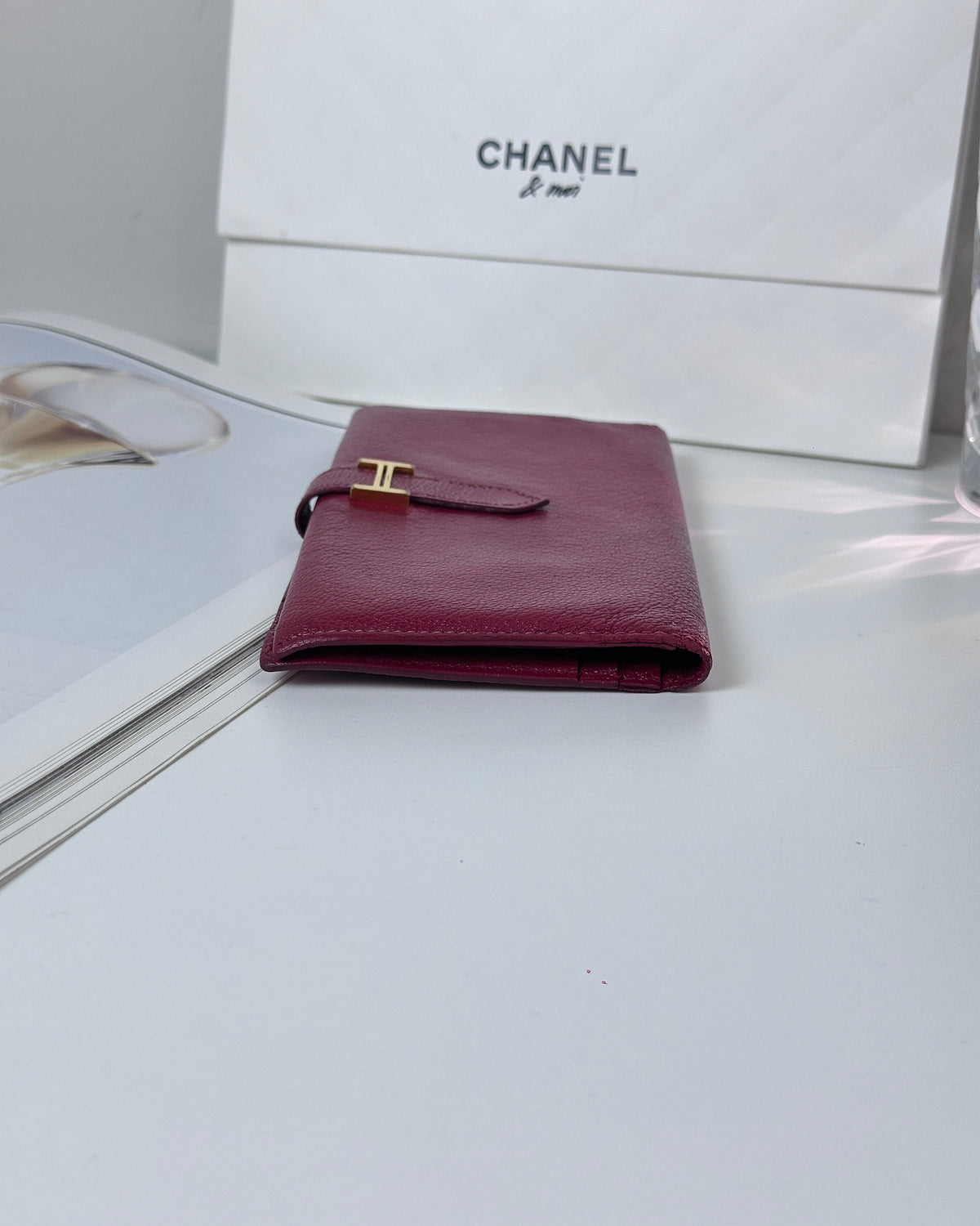 Hermès Béarn Wallet - Rouge H - View 4