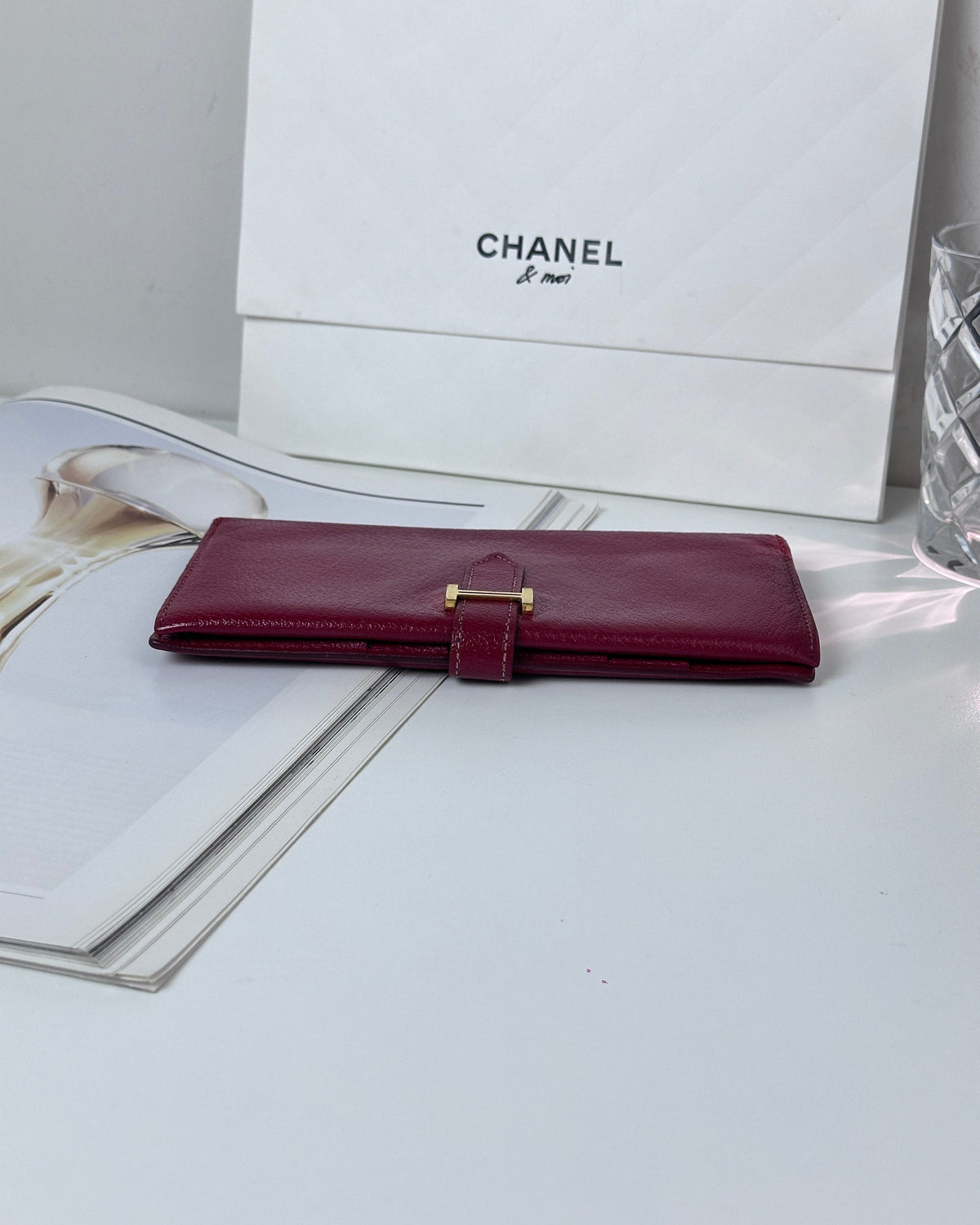 Hermès Béarn Wallet - Rouge H - View 5