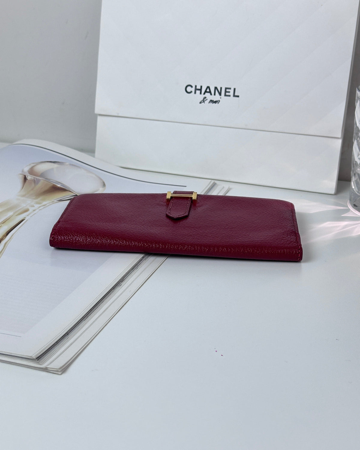 Hermès Béarn Wallet - Rouge H - View 6