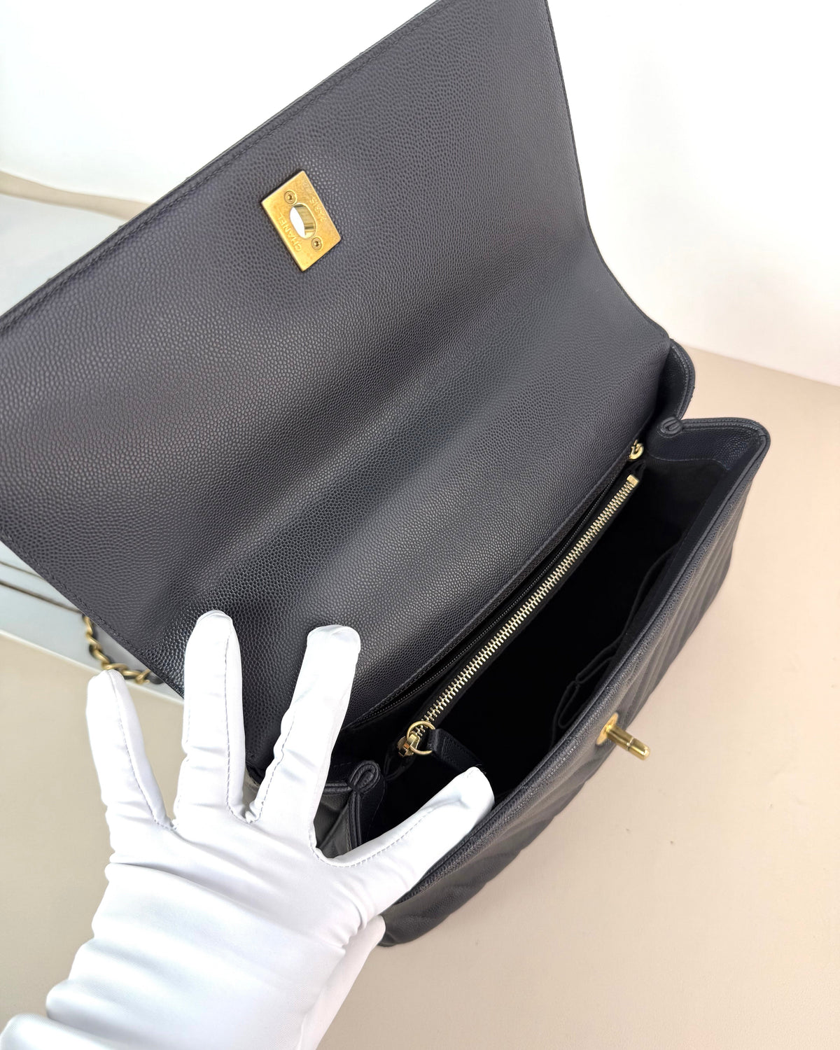 Chanel Coco Handle Bag - Black, Gold Hardware - View 7