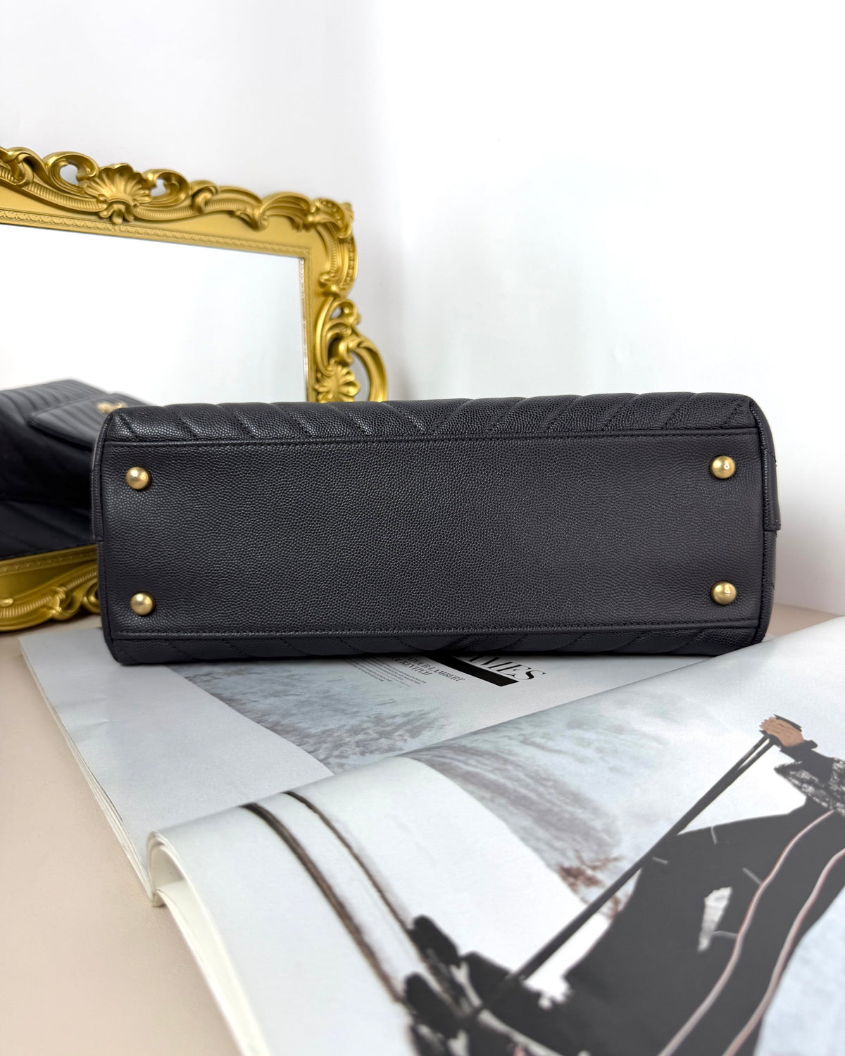 Chanel Coco Handle Bag - Black, Gold Hardware - View 5