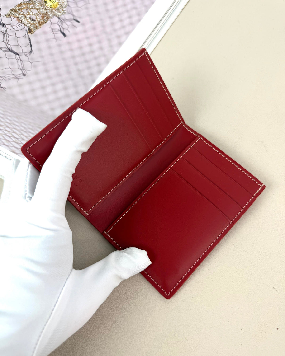 Goyard Saint Pierre Card Holder - Red - View 7