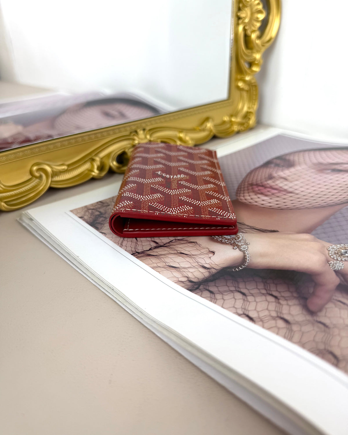 Goyard Saint Pierre Card Holder - Red - View 4