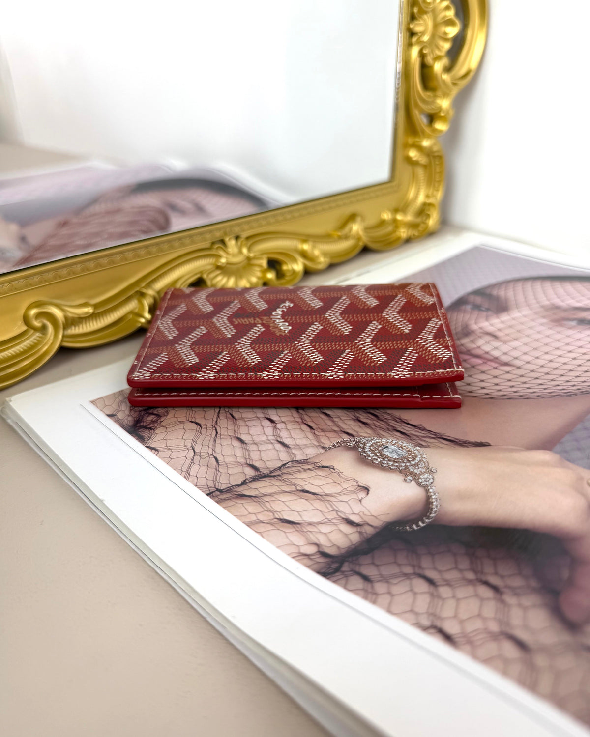 Goyard Saint Pierre Card Holder - Red - View 6