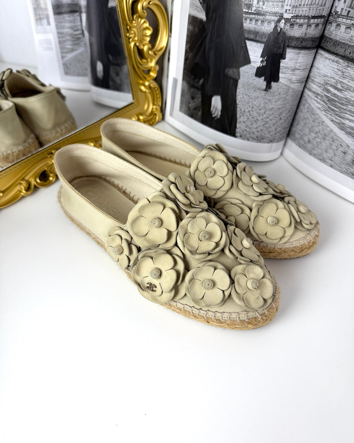 Chanel Camellia Espadrilles - Beige/ Taupe/ Nude - View 2