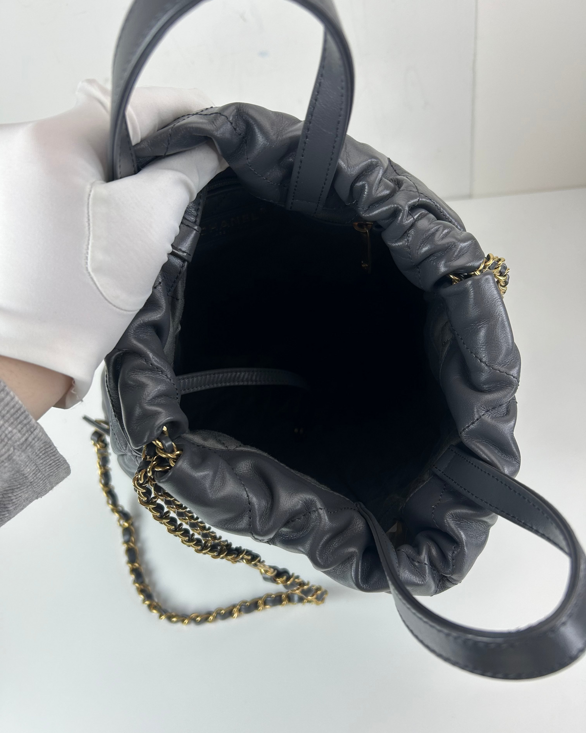 Chanel 22 Backpack - Grey Blue - View 7