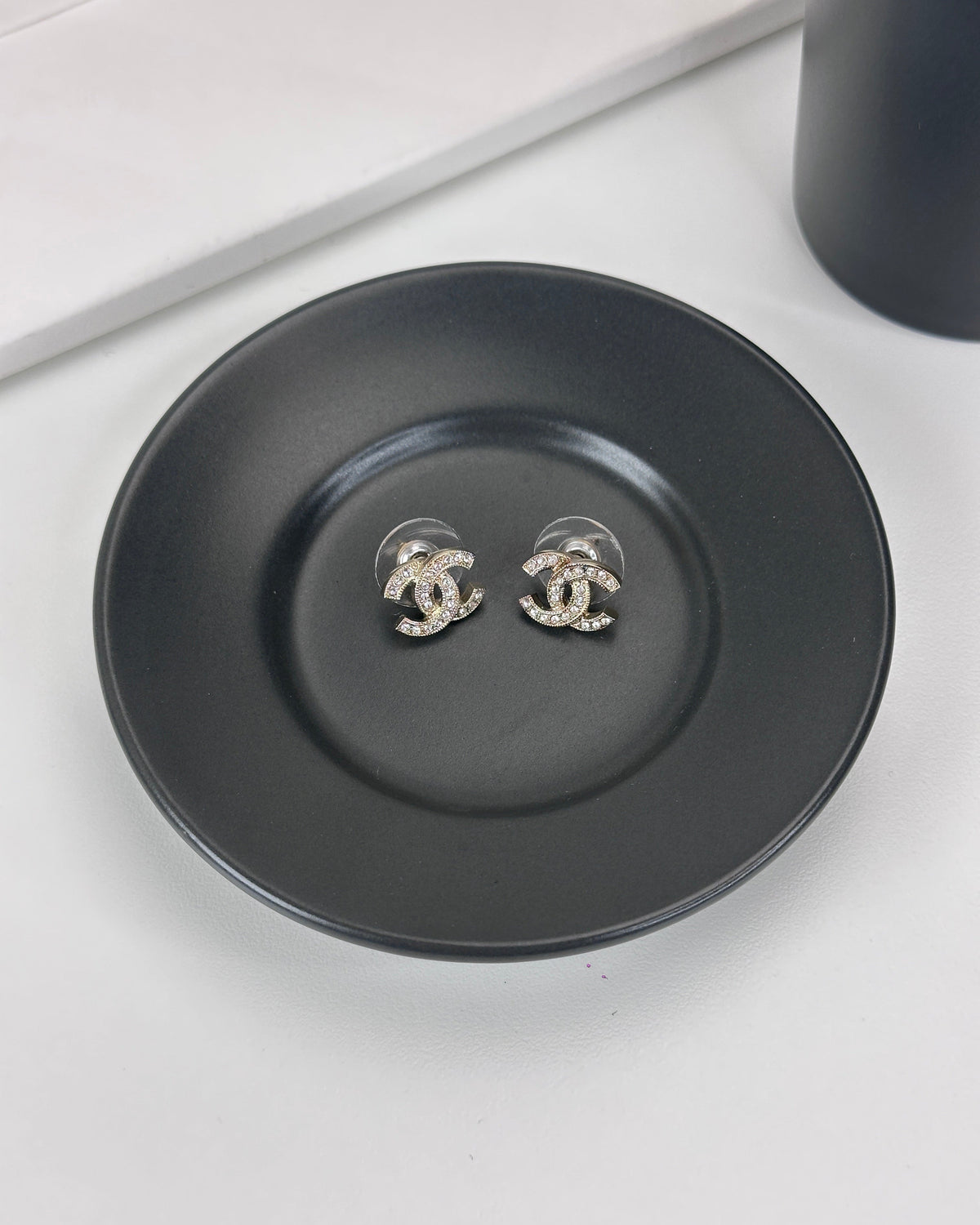 Chanel CC Logo Earrings - Silver-Tone - View 1