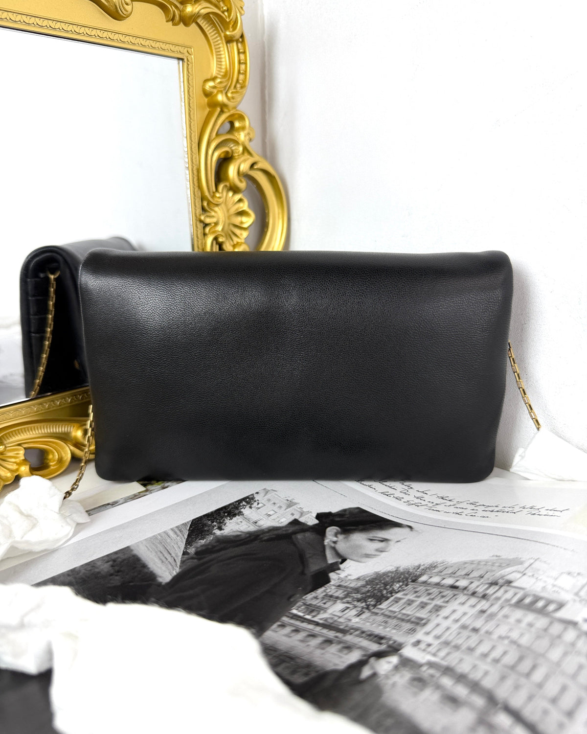 Saint Laurent Calypso Padded Leather Wallet on Chain - View 2