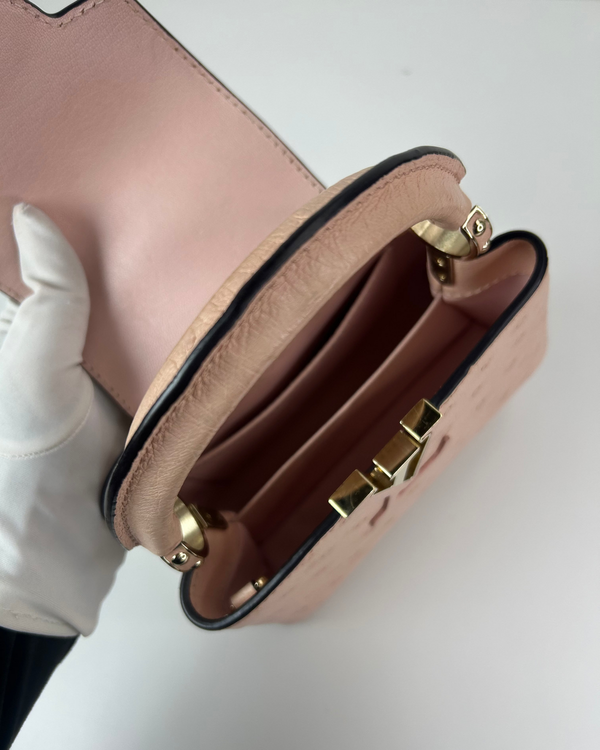 Louis Vuitton Capucines Mini Bag - Ostrich Leather - View 7