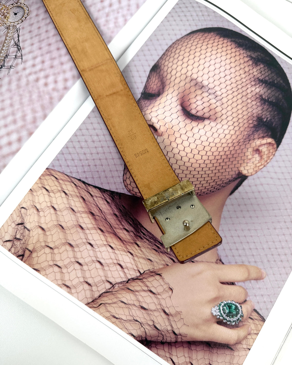 Louis Vuitton Initiales Belt - Raspberry - View 4