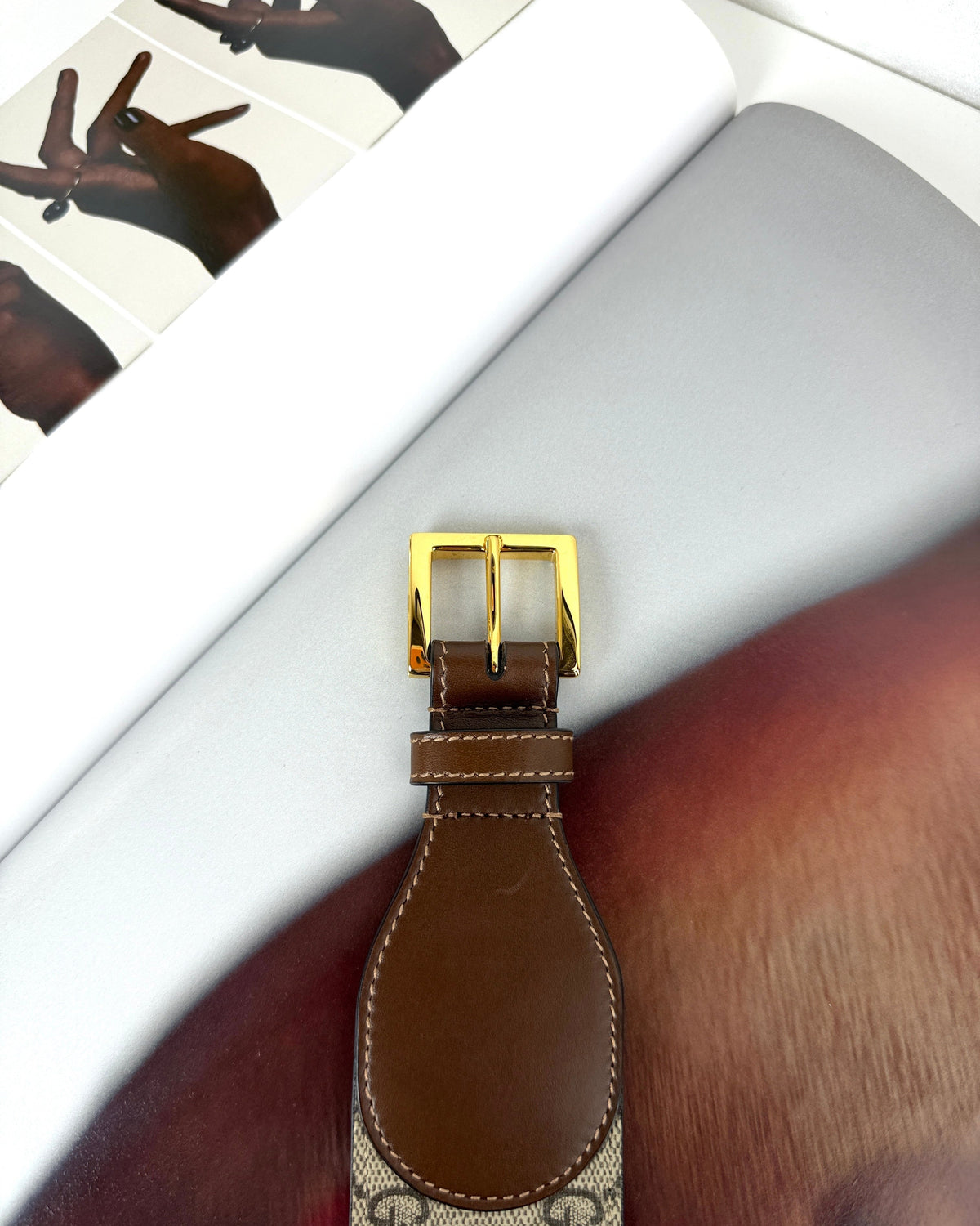 Gucci Leather Belt with Horsebit - View 2